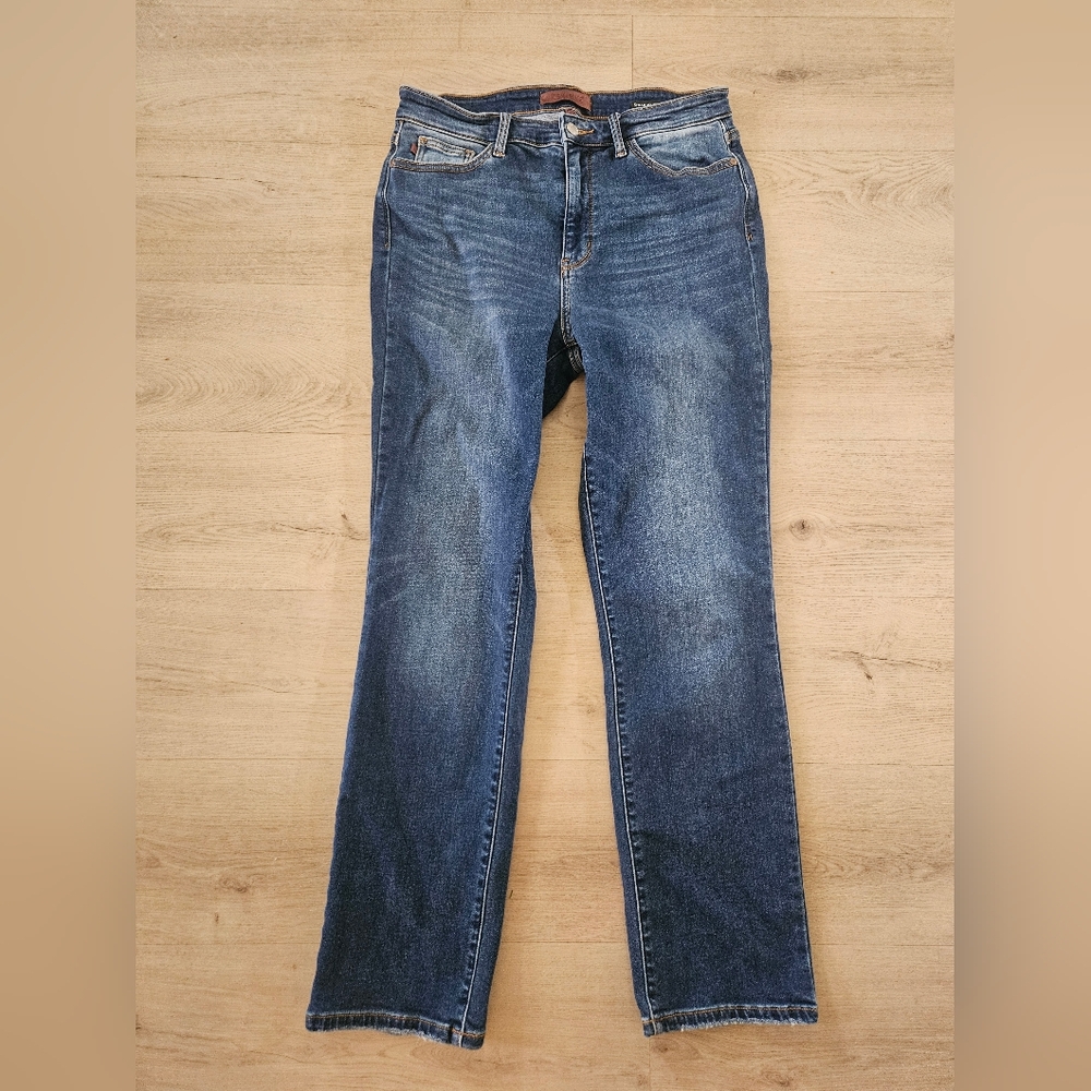 Judy Blue Tummy Control Straight Fit Super Soft Stretchy Jeans! Sz 13/31